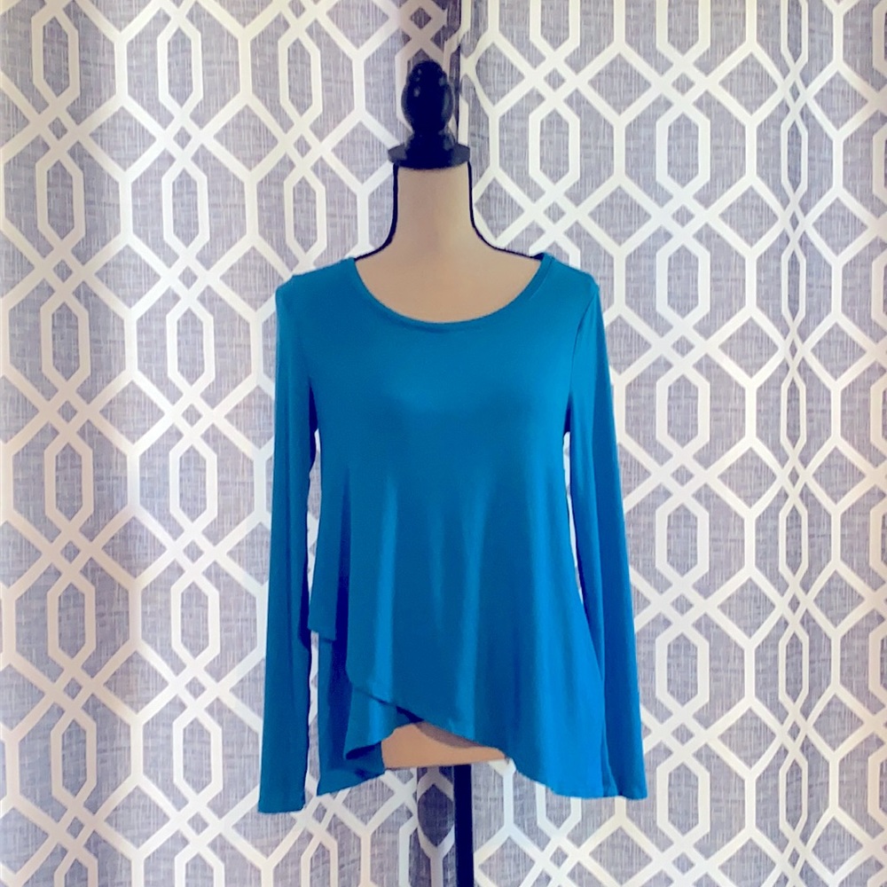 NWOT Premise Teal Long Sleeve Top. Size PS